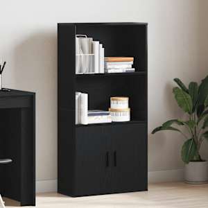 vidaXL Estante 60x24x120 cm derivados de madeira carvalho preto