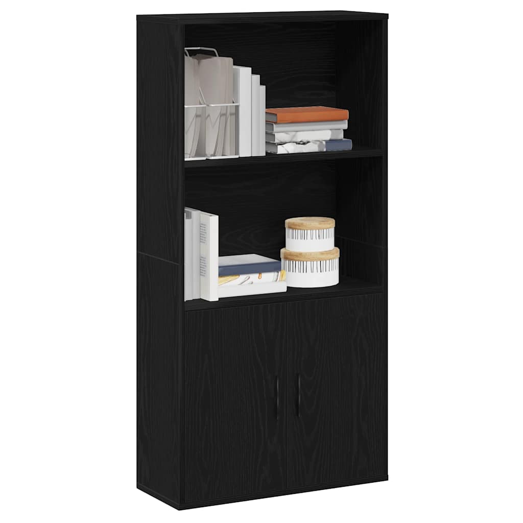 vidaXL Bibliotecă Stejar negru 60x24x120 cm Lemn prelucrat