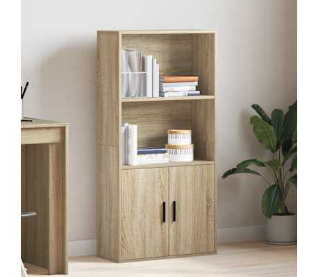 vidaXL B&oacute;kahilla Sonoma Eik 60x24x120 cm Samsettur Vi&eth;ur