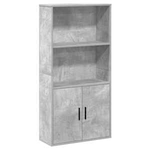 Knihovna betonově šedá 60x24x120 cm kompozitní dřevo - obrázek 2