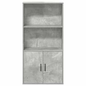 Knihovna betonově šedá 60x24x120 cm kompozitní dřevo - obrázek 4