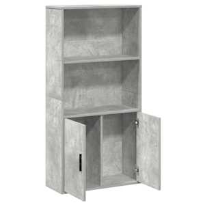 Knihovna betonově šedá 60x24x120 cm kompozitní dřevo - obrázek 7