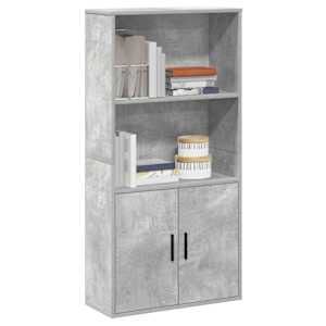 Knihovna betonově šedá 60x24x120 cm kompozitní dřevo - obrázek 1