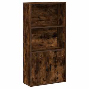 Knihovna kouřový dub 60x24x120 cm kompozitní dřevo - obrázek 2