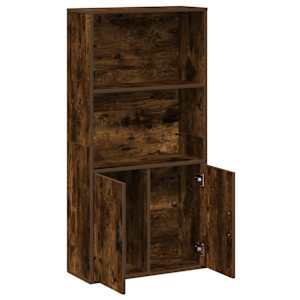 Knihovna kouřový dub 60x24x120 cm kompozitní dřevo - obrázek 7