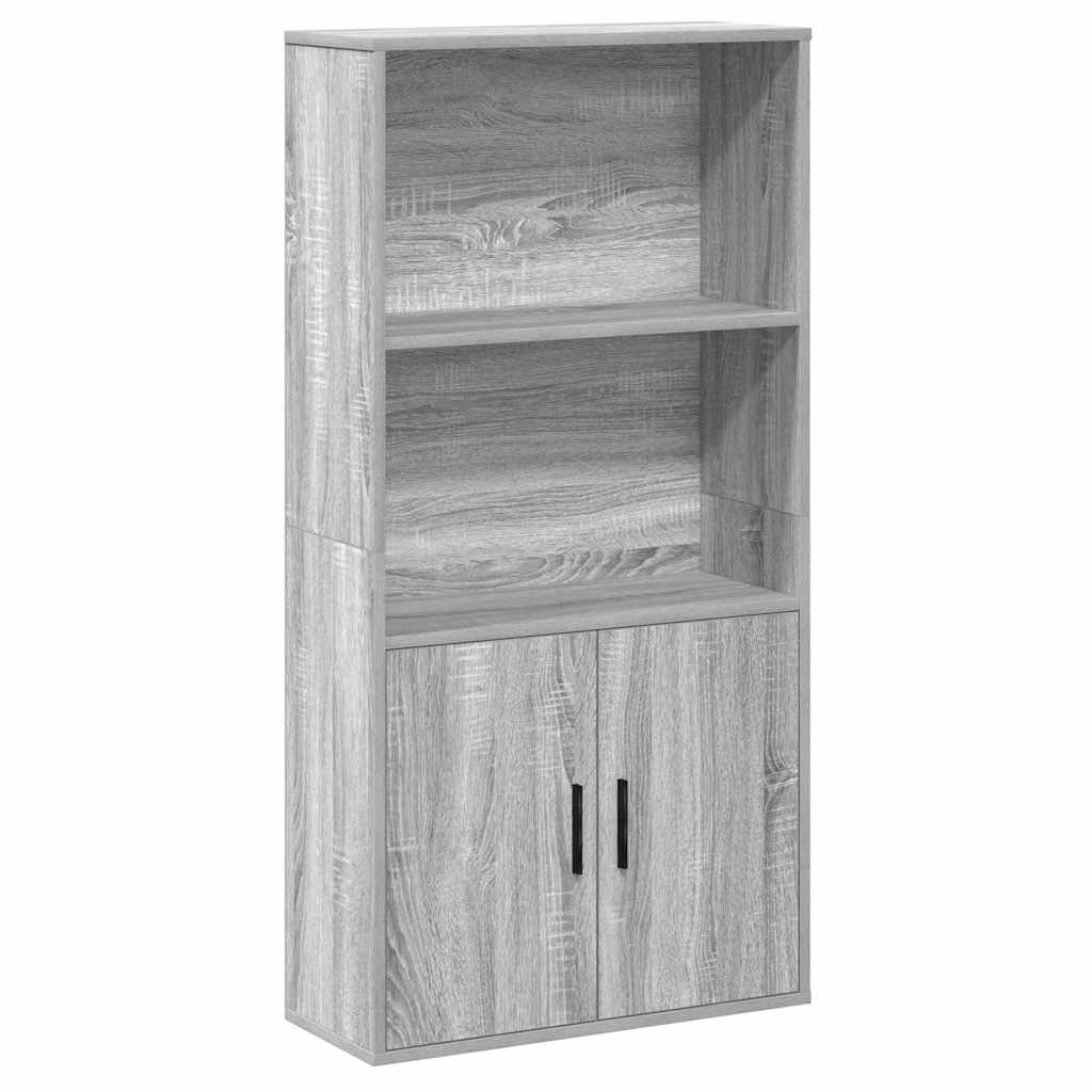 vidaXL Knihovna šedá sonoma 60x24x120 cm kompozitní dřevo
