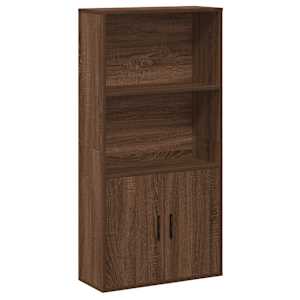 Knihovna hnědý dub 60x24x120 cm kompozitní dřevo - obrázek 2