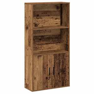 Knihovna old wood 60x24x120 cm kompozitní dřevo - obrázek 2
