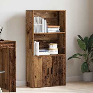 Knihovna old wood 60x24x120 cm kompozitní dřevo - obrázek 3