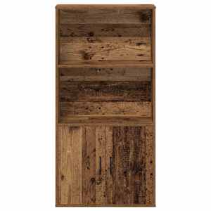 Knihovna old wood 60x24x120 cm kompozitní dřevo - obrázek 4