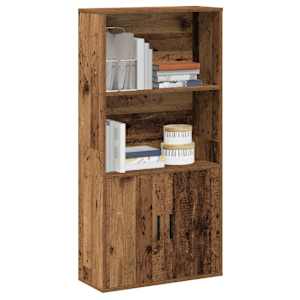 Knihovna old wood 60x24x120 cm kompozitní dřevo - obrázek 1