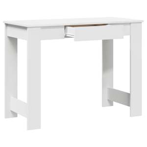 Psací stůl bílý 100x45x75 cm dřevotříska - obrázek 5