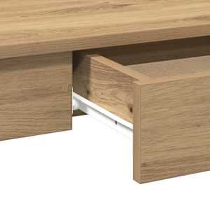 Psací stůl dub artisan 100x45x75 cm kompozitní dřevo - obrázek 8