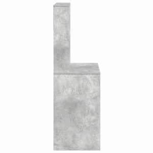 Psací stůl s policemi betonově šedý 100x45x140 cm kompozit - obrázek 5
