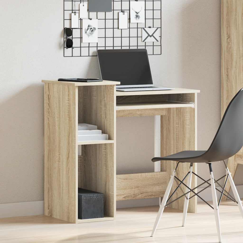 Thumbnail - vidaXL Schreibtisch mit Regalen Sonoma-Eiche 84x40x78 cm Holzwerkstoff
