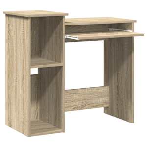 Psací stůl s policemi dub sonoma 84x40x78 cm kompozitní dřevo - obrázek 4