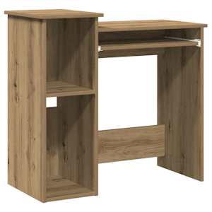 vidaXL riiulitega kirjutuslaud, k&auml;sit&ouml;&ouml;tamm, 84x40x78 cm, tehispuit