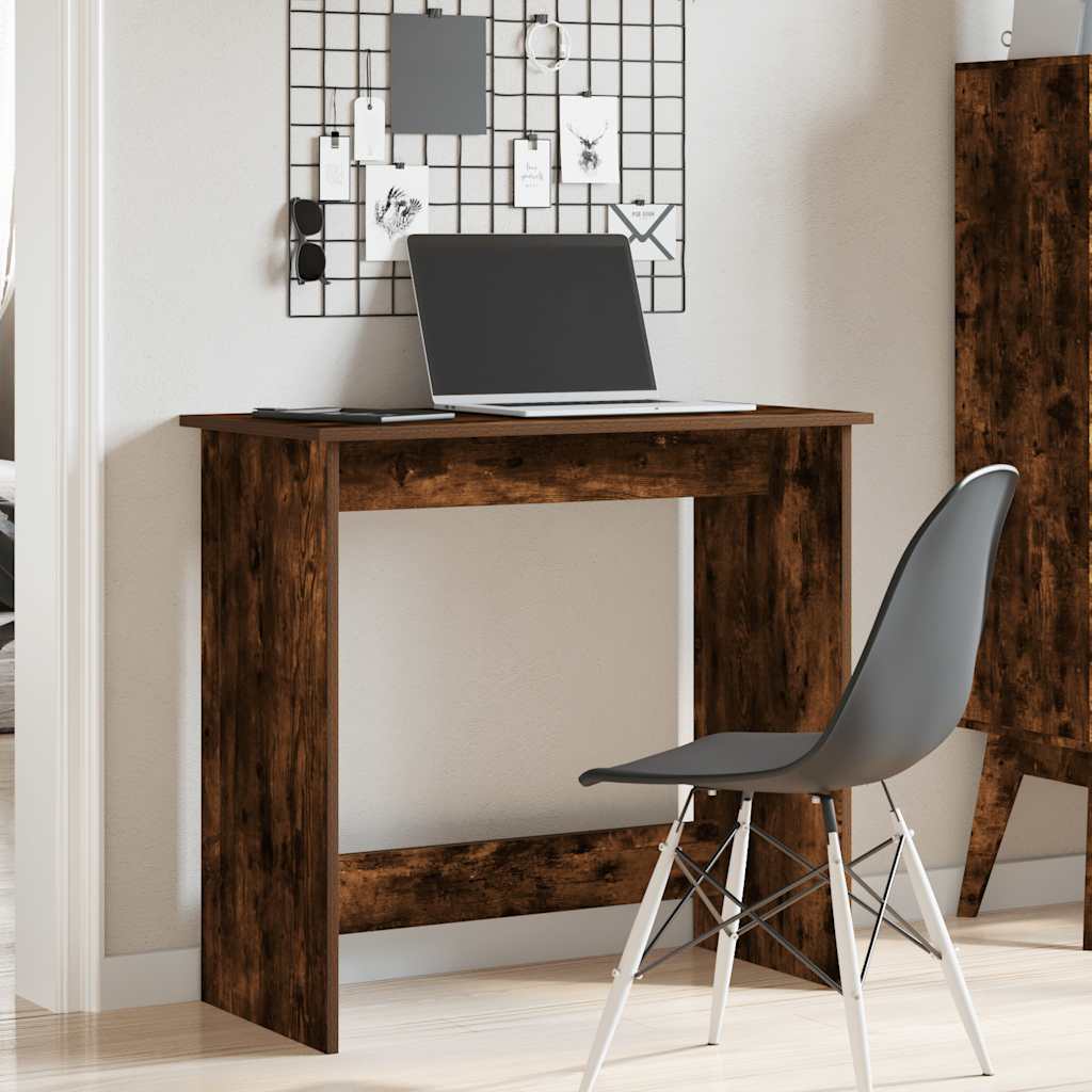 vidaXL füstös tölgy színű szerelt fa íróasztal 80 x 40 x 75 cm