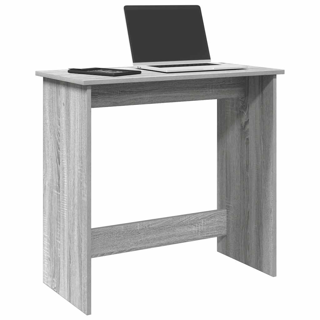 vidaXL Schreibtisch Grau Sonoma 80x40x75 cm Holzwerkstoff