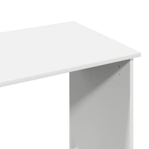 Psací stůl bílý 102 x 50 x 75 cm kompozitní dřevo - obrázek 8