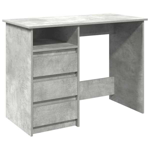 vidaXL kirjutuslaud, betoonhall, 102x50x75 cm, tehispuit