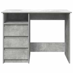 Psací stůl betonově šedý 102 x 50 x 75 cm kompozitní dřevo - obrázek 5