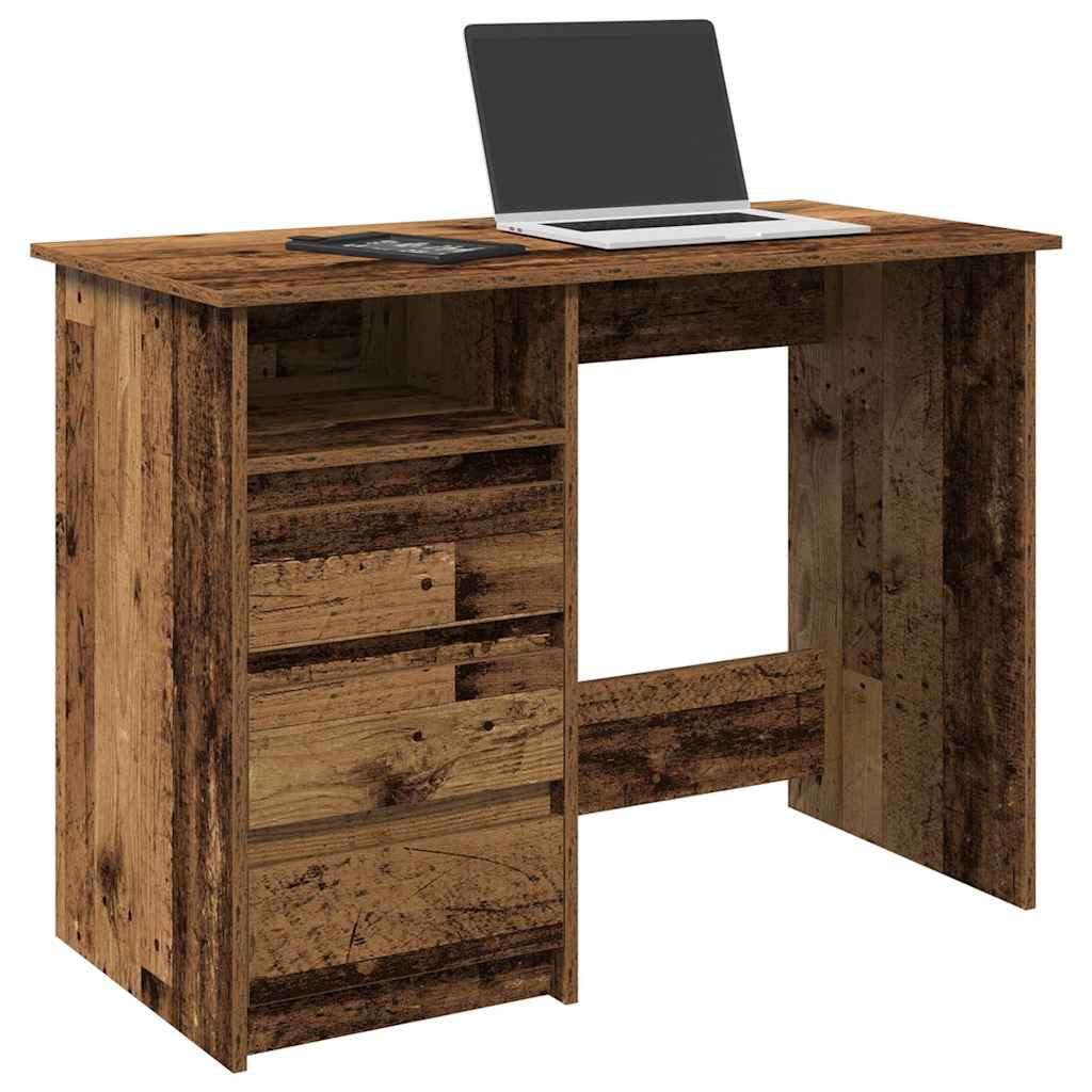 vidaXL Schreibtisch Altholz-Optik 102x50x75 cm Holzwerkstoff