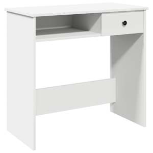 vidaXL kirjutuslaud, valge, 80 x 40 x 75 cm, puitlaastplaat