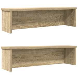 kuchyňské regály stohovatelné 2 ks dub sonoma 50x15x16 cm - obrázek 1