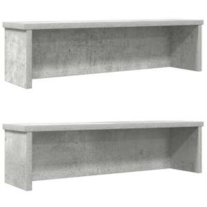 kuchyňské regály stohovatelné 2 pcs betonově šedá 50x15x16 cm - obrázek 1