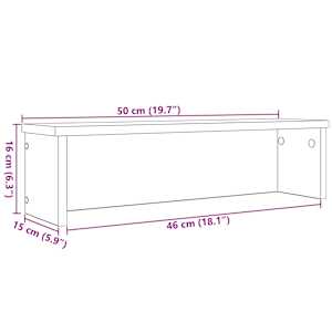 kuchyňské regály stohovatelné 2 pcs betonově šedá 50x15x16 cm - obrázek 9