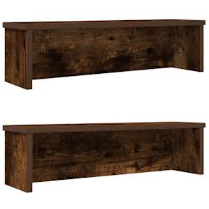 kuchyňské regály stohovatelné 2 pcs kouřový dub 50x15x16 cm - obrázek 1