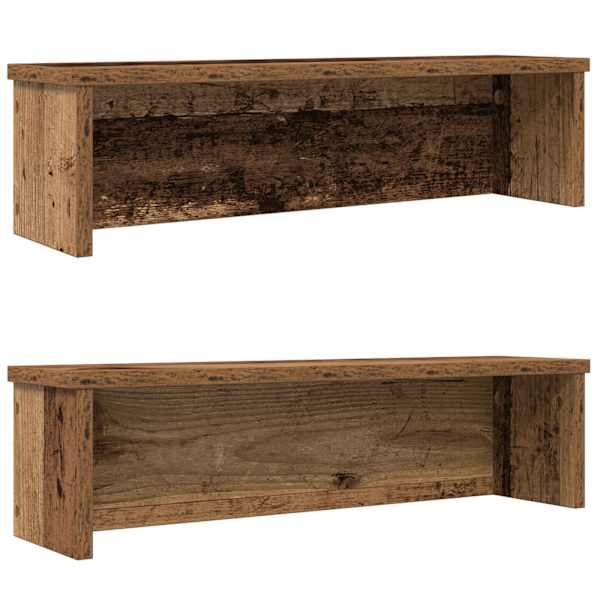 vidaXL k&ouml;&ouml;giriiulid virnastatavad 2 tk, vana puit, 50x15x16 cm