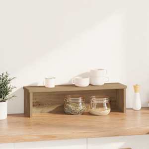 Kuchyňský regál stohovatelný dub artisan 50x15x16 cm kompozit - obrázek 2