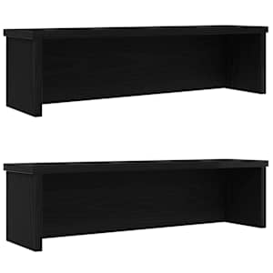 kuchyňské regály stohovatelné 2 pcs černý 60x15x16 cm - obrázek 1