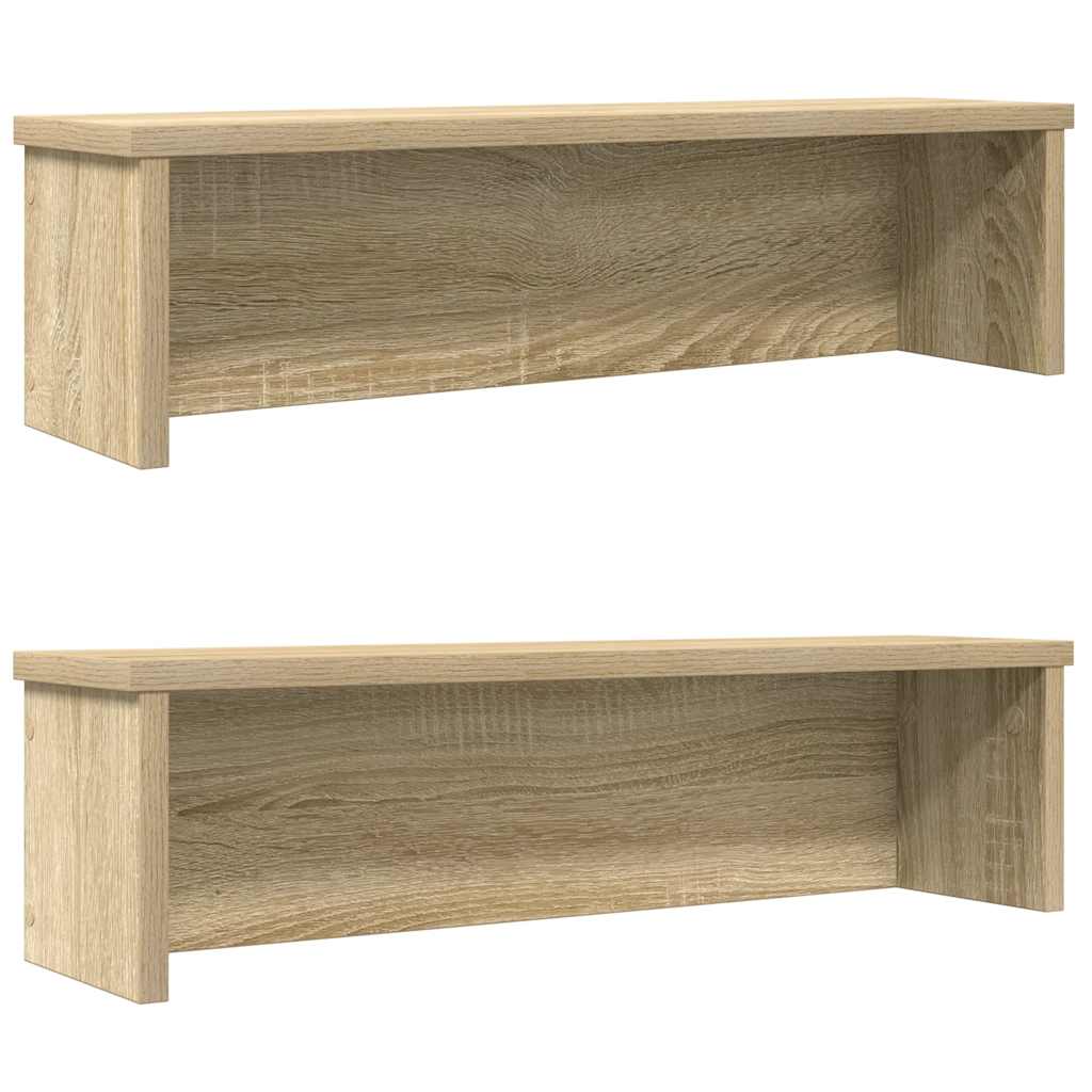 vidaXL kuchyňské regály stohovatelné 2 pcs dub sonoma 60x15x16 cm