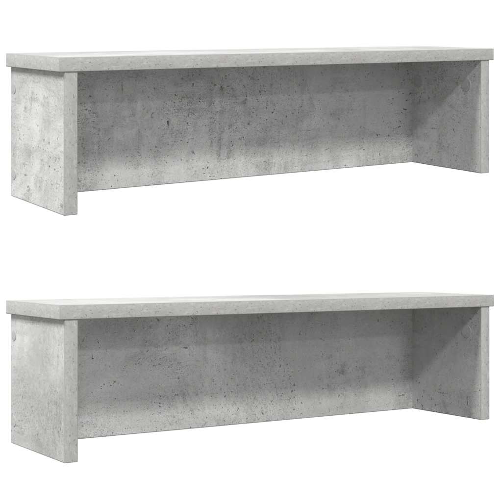 vidaXL kuchyňské regály stohovatelné 2 pcs betonově šedá 60x15x16 cm