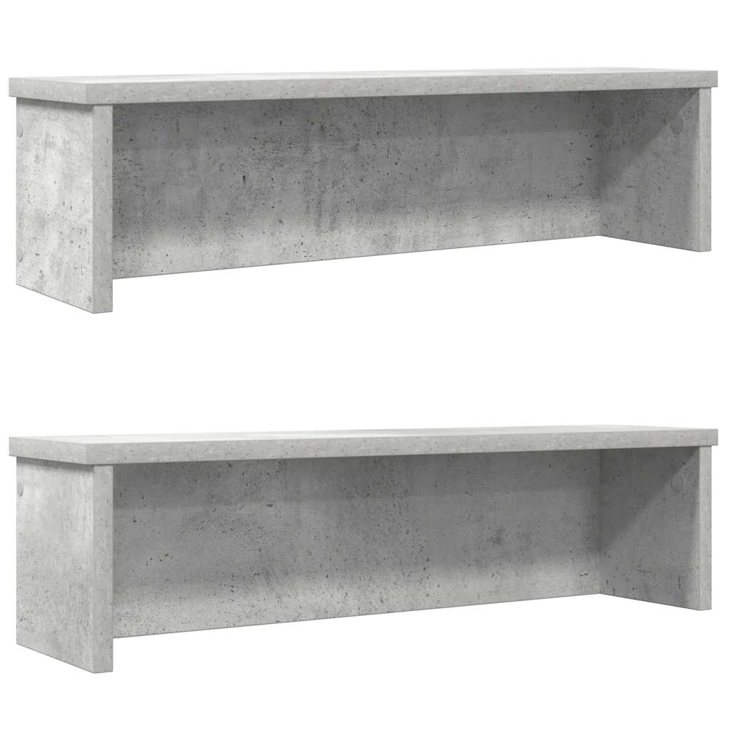 vidaXL kuchynské stojany stohovateľné 2 ks betónovo sivá 60x15x16 cm