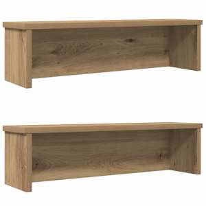 kuchyňské regály stohovatelné 2 pcs dub artisan 60x15x16 cm - obrázek 1