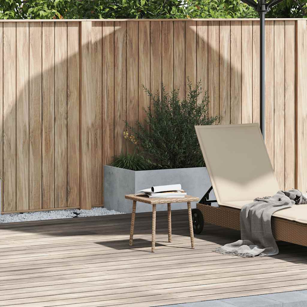 vidaXL Soffbord f&ouml;r tr&auml;dg&aring;rden rektangul&auml;rt beige 40x40x37 cm