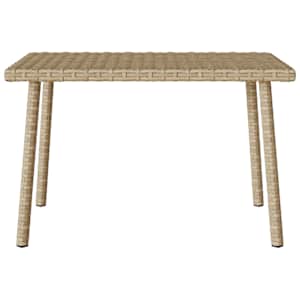 Zahradní konferenční stolek obdélníkový béžový 60x40x37 cm - obrázek 4