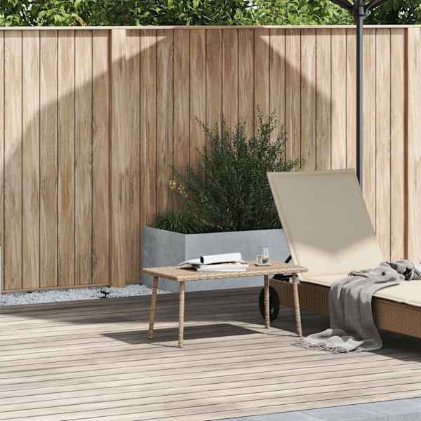vidaXL Garden Diivanilaud ristk&uuml;likukujuline beež 80x40x37 cm