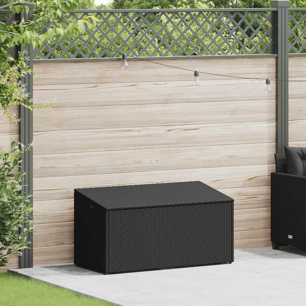Thumbnail - vidaXL Garten-Auflagenbox Schwarz 110x50x58 cm Poly Rattan