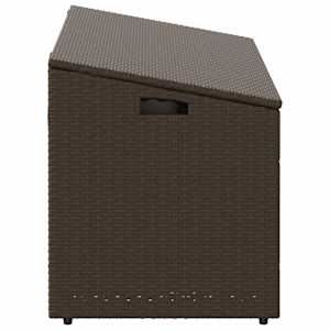 Zahradní úložný box hnědý 110x50x58 cm polyratan - obrázek 5