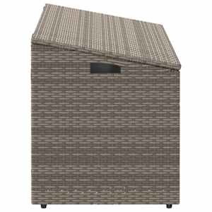 Zahradní úložný box šedý 110 x 50 x 58 cm polyratan - obrázek 5