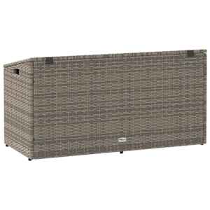 Zahradní úložný box šedý 110 x 50 x 58 cm polyratan - obrázek 6
