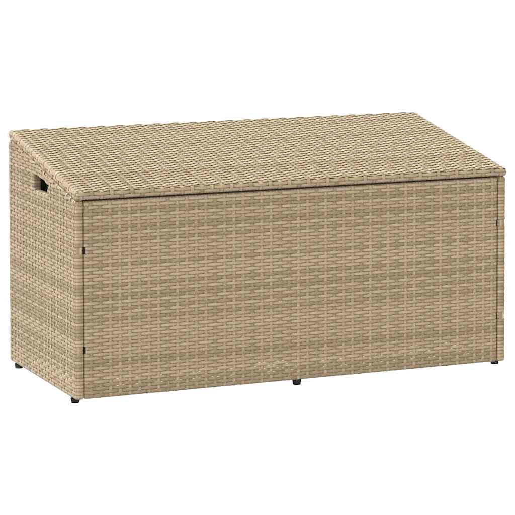 vidaXL Zahradní úložný box béžový 110 x 50 x 58 cm polyratan