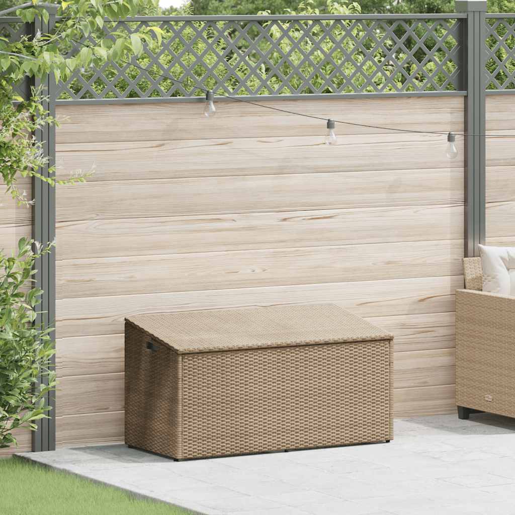 Opbevaringsboks Til Haven Polyrattan - Beige / 110 x 50 x 58 cm