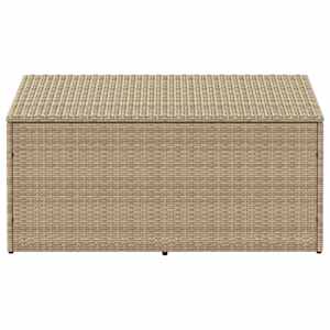 Zahradní úložný box béžový 110 x 50 x 58 cm polyratan - obrázek 3