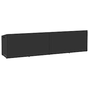 Zahradní úložný box černý 220x50x58 cm polyratan - obrázek 6